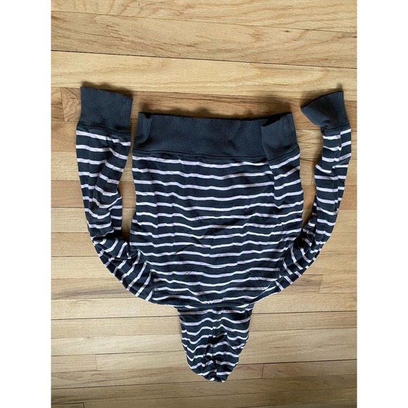 Vintage L.O.G.G H&M Striped Button Up Blue and Pink Hoodie - Picture 4 of 5